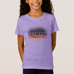 Modern Kärlek Tysklanda Flagga Europa Souvenir T Shirt