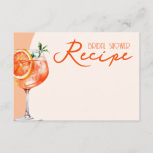 Modern kärlek vid första Spritz Bröllopsfest Recep Tilläggskort