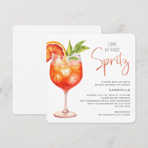 Modern Kärlek vid första Spritz-Möhippan Inbjudningar