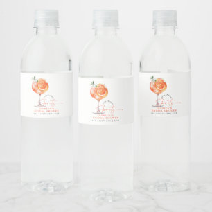 Modern Kärlek vid första Spritz-Möhippan Vattenflaskor Etikett