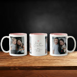Modern "Kärlek you Grandma" 2-Foto Två-Tonad Mugg<br><div class="desc">Personligens foto mugg är en hjärtslitande hyllning som gör perfekten till en älskad mormor. Med två foton för att visa omhuldade minnen har mitten ett skript med elegant som lyder "Kärlek you Grandma" ovanför ett anpassade-meddelande från presentgivarna. En mjuk rosa insida lägger till en mjuk bild av färg, som kompletterar...</div>