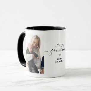 Modern Kärlek You Grandma/Nana/Granny/other 2-Phot Mugg