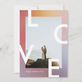 Modern kärleks valentinesdag Gradient Ombré Kort