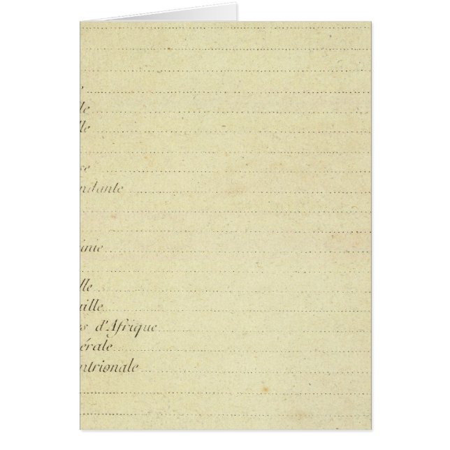 Modern Karta Hälsningskort (Framsidan)