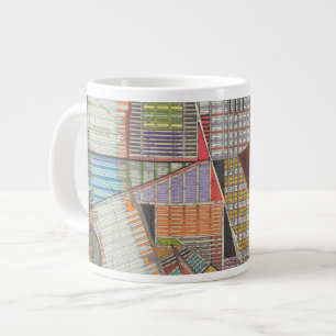 Modern Karta i New York II Jumbo Mugg