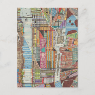 Modern Karta i New York III Vykort