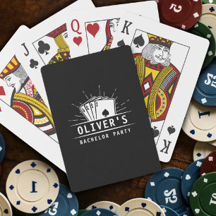 Modern kasino Bachelor Party Marskalkar Bröllop Casinokort