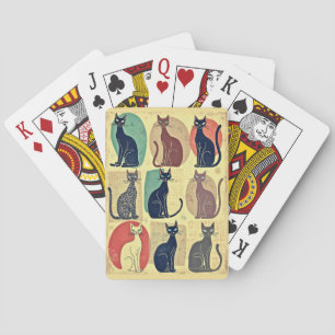 Modern kateter i vintagen i mitten av århundradet casinokort