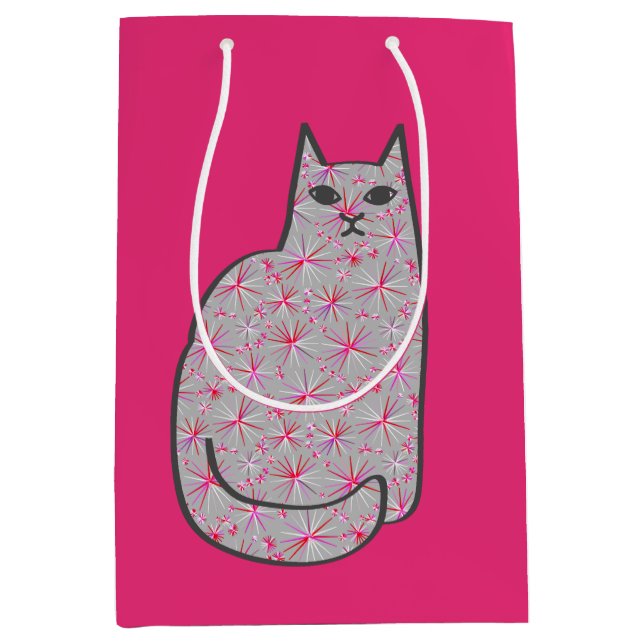 Modern katt, Grått/Grått och Rosa i mitten av århu (Framsidan)