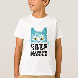 Modern katt humor Sarcasm Svart fet typografi T Shirt