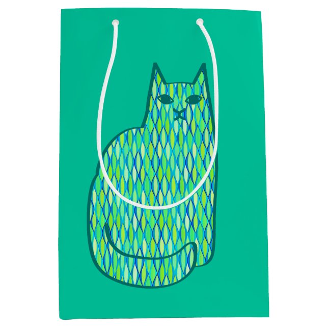 Modern katt-, mynnings- och limgrön i mitten av år (Framsidan)