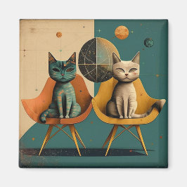 Modern kattmagnet i mitten av århundradet magnet