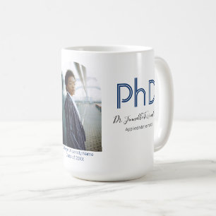 Modern Keepie Blue Photo PhD Studenten Kaffemugg