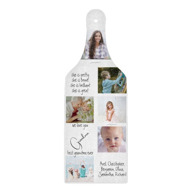 Modern Keepsaké Vi Kärlek You Grandma Photo Collag (Framsidan)