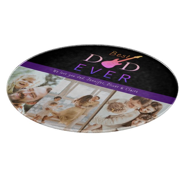 Modern Keepsakys Best Pappa Photo Collage Fars dag (Hörn)