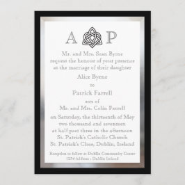 Modern keltisk bröllopsinbjudan inbjudningar