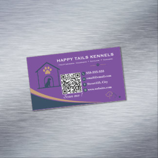 Modern Kennel QR-kod   Magnetiska Visitkort