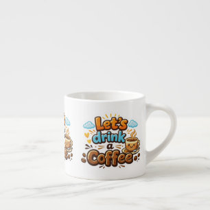 Modern keramisk kaffemugg för daglig användning & espressomugg