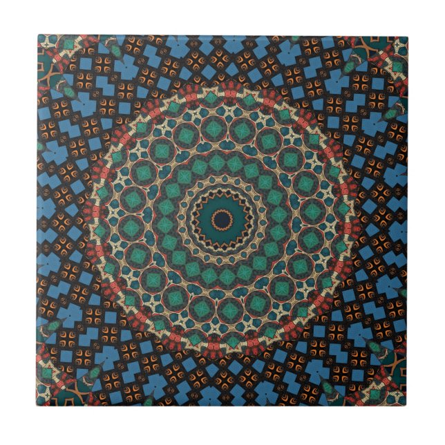 Modern keramisk platta för kaleidoskop kakelplatta (Framsidan)