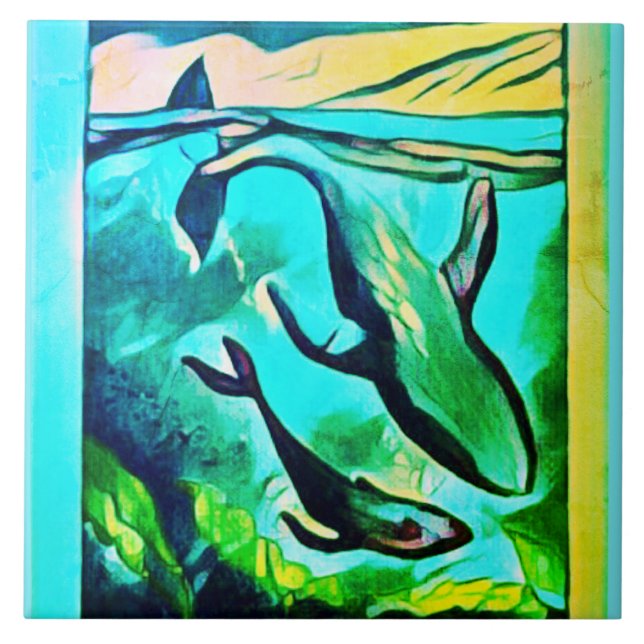 Modern keramisk til för konsthantverk kakelplatta (Framsidan)