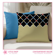 Modern Khaki Grönt Harlequin Diamond Mönster