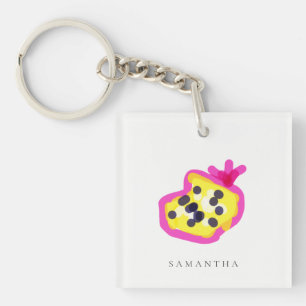 Modern Kids Hand plockade Passion Fruit Rosa Gult