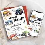 Modern Kids Monster Lastbilar Födelsedagsfest Inbjudningar<br><div class="desc">Lägg märke till alla små party djur! Få redot att reparera roligten med vår tillväxt två fort! Bjud in till barndagsmorgonster Lastbilar. Med den vackra monsterbilen lastbilar, det moderna typografiskript inbjudan som du går med in på firande. Låt oss in i det tredje levnadsåret med en episk födelsedagskalas! Dessa inbjudningar...</div>