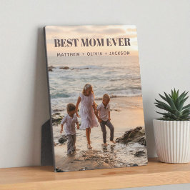 Modern Kids Names Personalized Best Mom Ever Photo