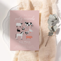 Modern Kids Party Animals | Farm Tema Birthday