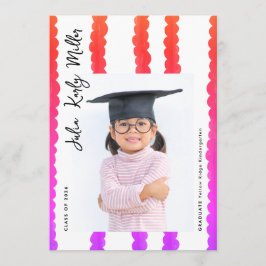 Modern Kindergarten Photo Class of 2026 Graduation Meddelande