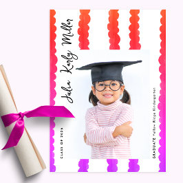 Modern Kindergarten Photo Class of 2026 Graduation Meddelande