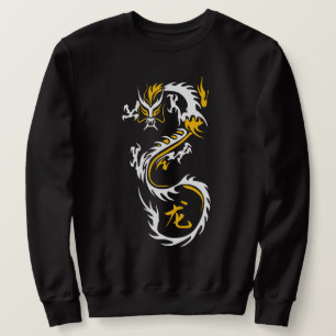 Modern kinesisk drake lång ärmad tröja