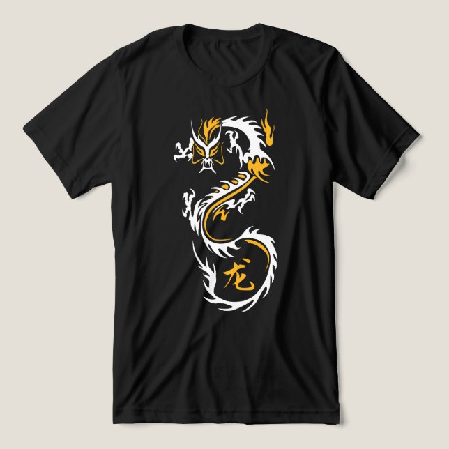 Modern kinesisk drake t shirt (Design Framsida)