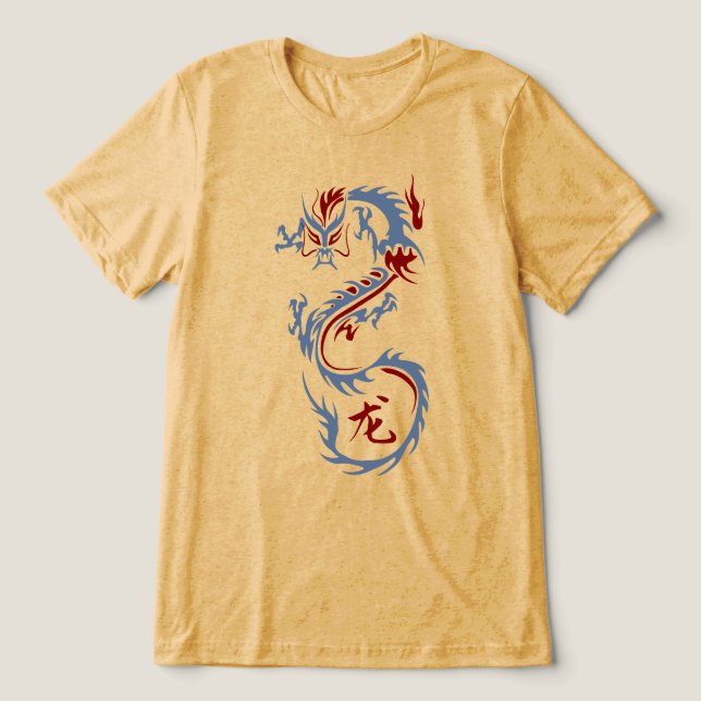 Modern kinesisk drake t shirt (Design Framsida)