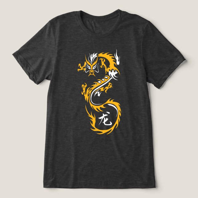 Modern kinesisk drake t shirt (Design Framsida)