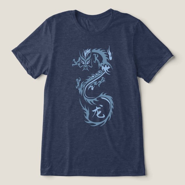 Modern kinesisk drake t shirt (Design Framsida)