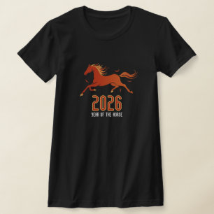 Modern kinesiskt elddräkt nytt år 2026 t shirt