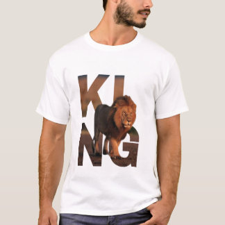 Modern King Lion Grafisk T-Shirt - Djärv Typografi