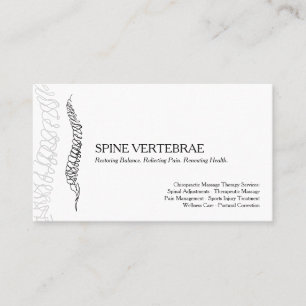Modern Kiropraktisk Massage Terapi Visitkort