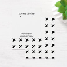 Modern kiss Black White Mönster Earring Background