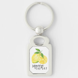 MODERN KITCHEN LEMON PUN REKTANGULÄRT SILVERFÄRGAD NYCKELRING