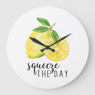 MODERN KITCHEN LEMON PUN STOR KLOCKA