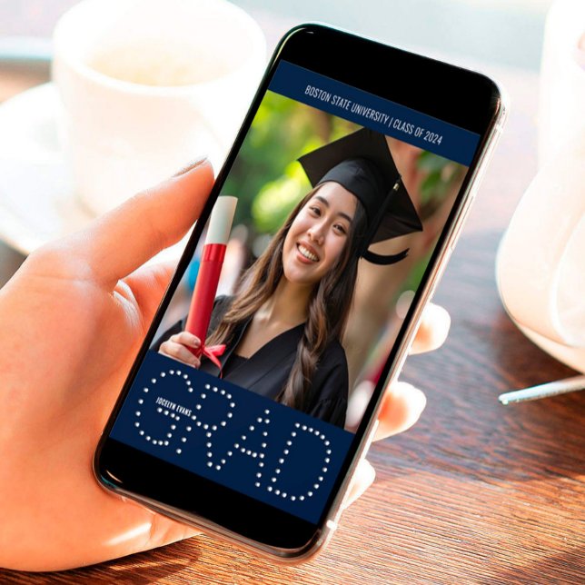 Modern Klass 2026 Foto Examen Annons Inbjudningar (Skapare uppladdad)