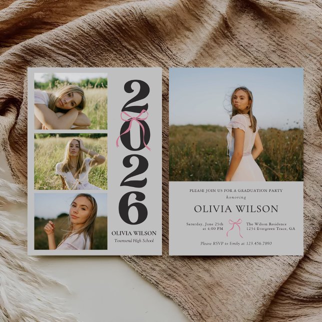 Modern Klass av 2026 Foto Examenfest Inbjudningar (Skapare uppladdad)