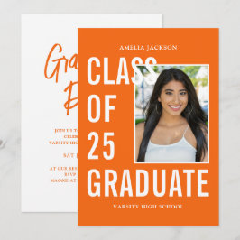 Modern klass av 25-Orangars Studentfest Inbjudningar