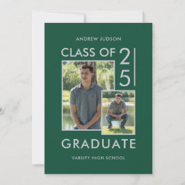 Modern Klass Av 26 Gröna Silver 2 Foto Öppet Hus Meddelande