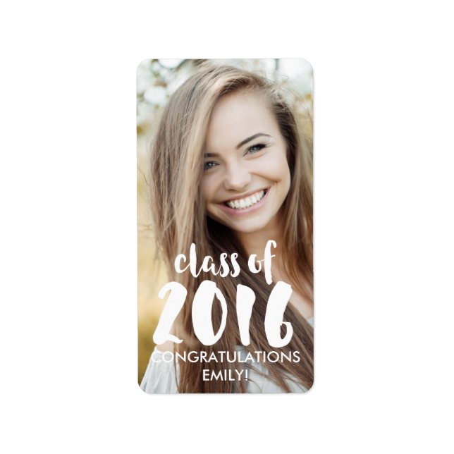 Modern klass för 2016 års favoritetikett adressetikett (Framsidan)