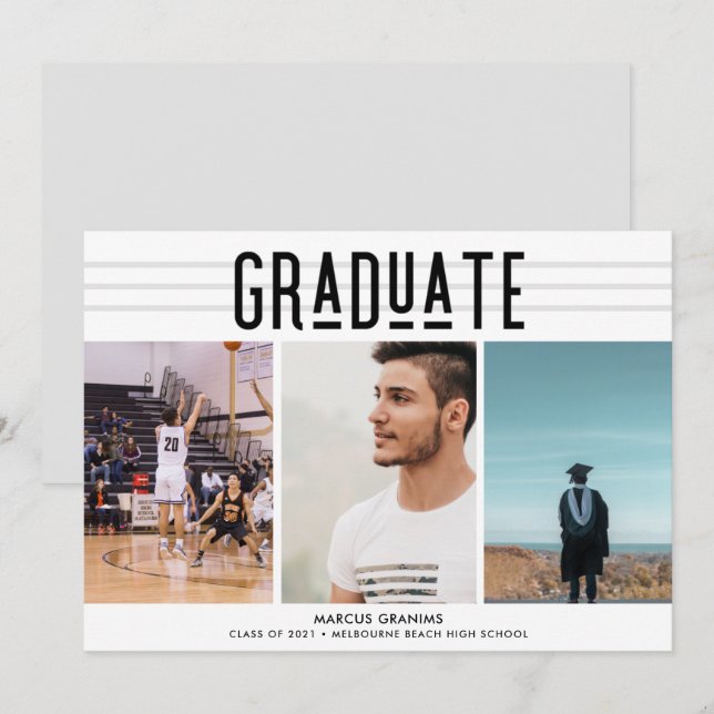 Modern klass för 2021 Photo Studenten (Fram/baksida)