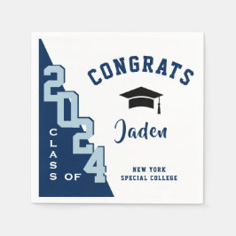 Modern klass för 2024-marinens Grått-Studentfest Pappersservett