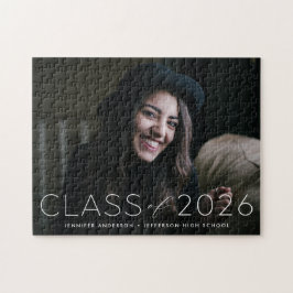 Modern klass för 2025-överlägg med foto Studenten Pussel